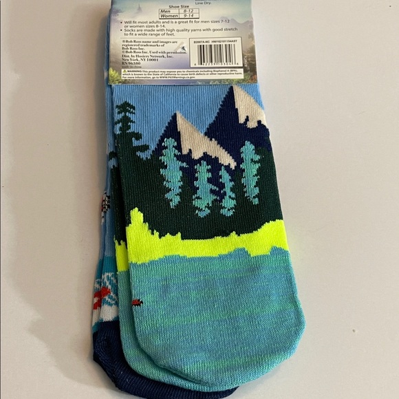 Sock Set Featuring Bob Ross Happy Little Clouds. NWT Gift Ideas - Picture 3 of 5
